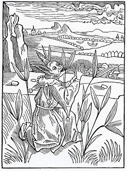 Of inprofytable and vayne prayers vowes and peticyons, illustration from Alexander