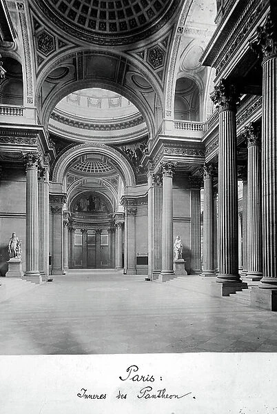 Inside view of the Pantheon, Paris