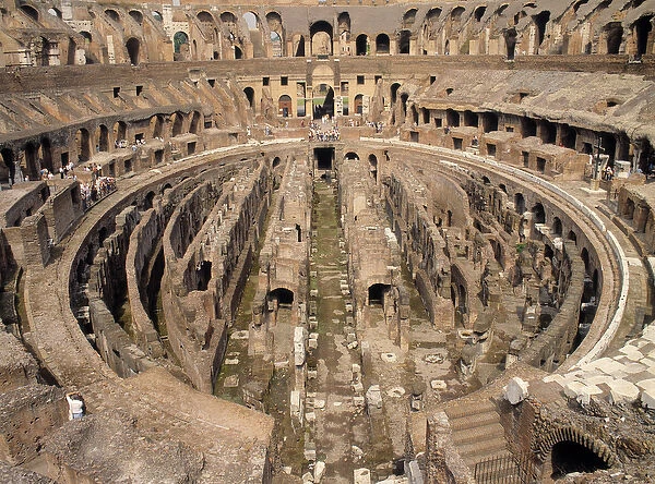 Interior of the Colosseum, built c. 70-80 AD (photo)
