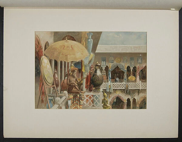 Interior East India Pavilion, 1893 (litho)