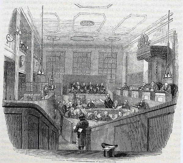 The interior of the Old Bailey