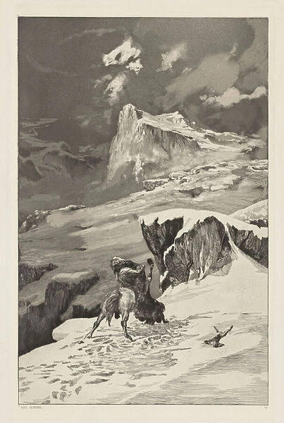 Intermezzi, Opus IV, Bl. 5: Fighting Centaurs, 1881 (etching & aquatint)