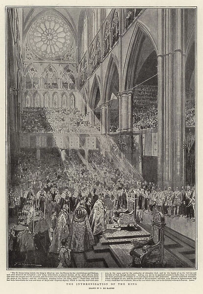 The Inthronisation of the King (litho)