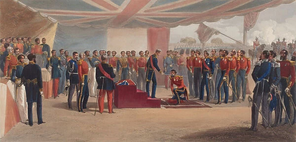 The Investiture of the Order of the Bath. At the Head Quarters of the British Army before