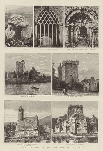 Ireland as a Holiday Resort, Some Relics of Bygone Days (engraving)