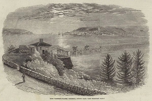 Irish Watering-Places, Youghal, County Cork (engraving)