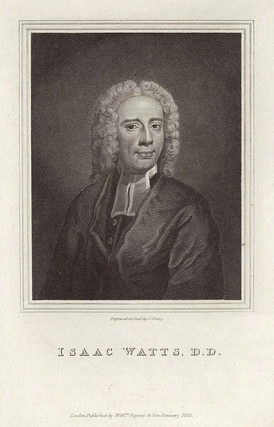 Isaac Watts, English Christian minister, theologian and hymn writer (engraving)