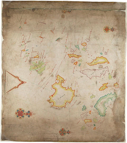 Isles of Scilly, 1680 (manuscript on vellum)