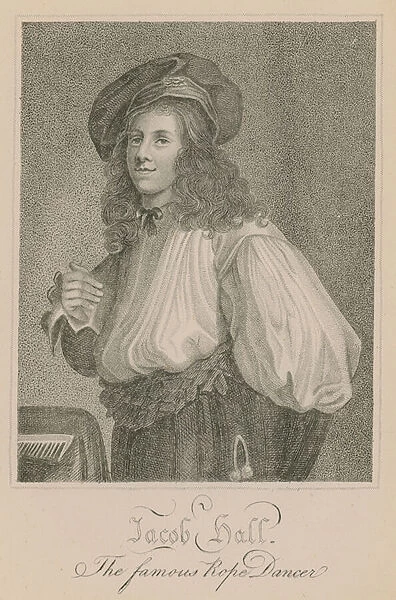 Jacob Hall, the famous rope dancer (engraving)