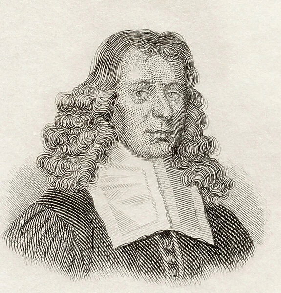 James Gregory (1638-75), Scottish mathematician and astronomer, from Crabb's Historical Dictionary, pub. 1825 (print)