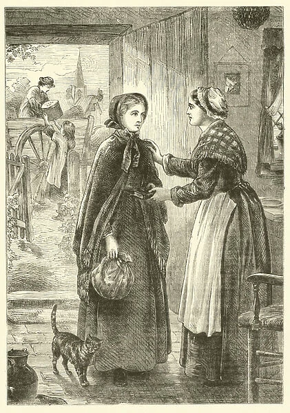 Our Jane going to service (engraving)