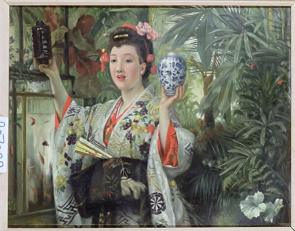 The Japanese Vase, c. 1870 (oil on canvas)