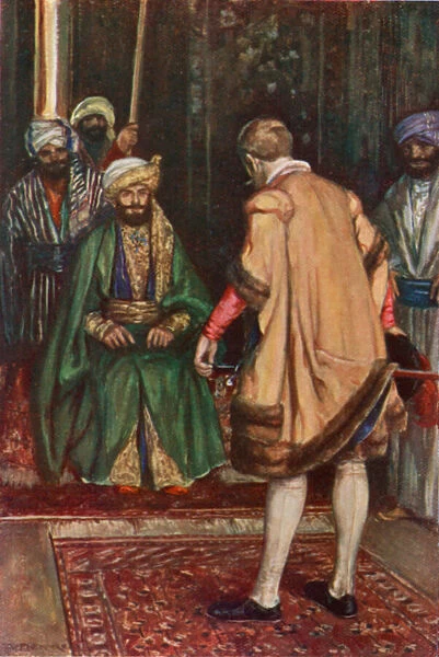 Jenkinson Claims the Sultans Hospitality (colour litho)