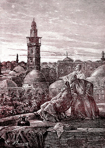Jerusalem in 1880 (engraving)