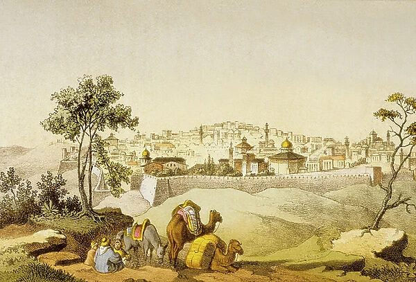Jerusalem, engraving, 19th century