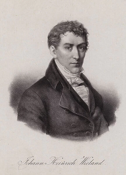 Johann Heinrich Wieland, Swiss lawyer and politician in the Helvetic Republic (engraving)
