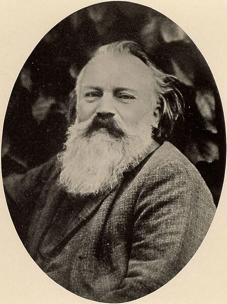 Johannes Brahms (1833-1897) German composer, 1890s (print)