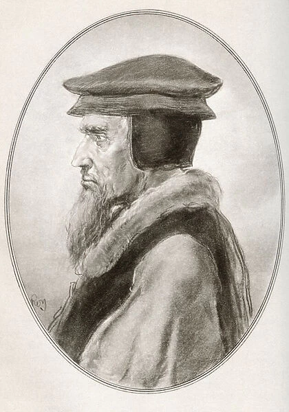 John Calvin, born Jehan Cauvin, from Living Biographies of Religious Leaders