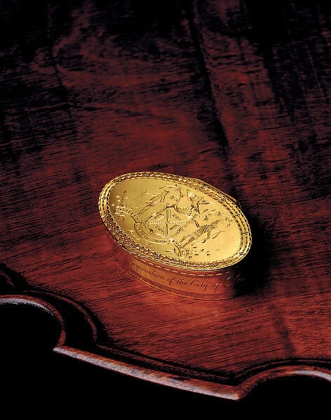 The John Jay Freedom Box, 1784 (gold)