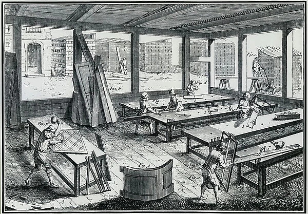 The Joiner's Workshop. From 'Encyclopedie', Paris, c1751