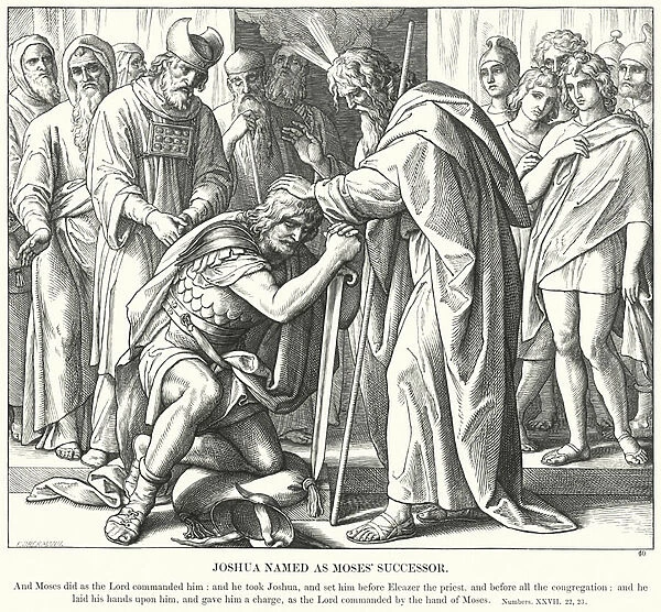 Joshua Named as Mosess Successor (engraving)