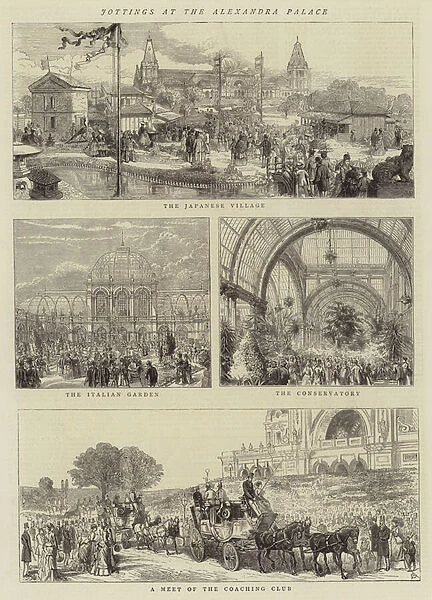 Jottings at the Alexandra Palace (engraving)