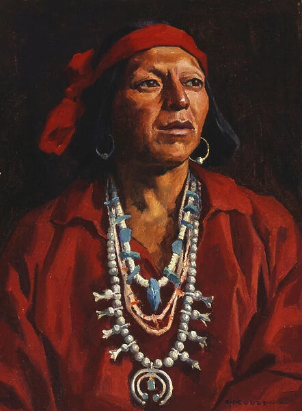 Juan, Pueblo Indian, 1927 (oil on board)