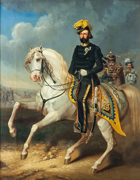 Karl XV, King of Sweden and Norway, c. 1860 (oil on canvas)
