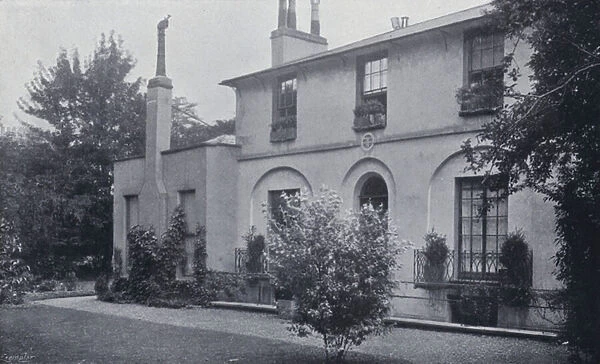 Keats House, Lawnbank, Hampstead, where he wrote his 'Ode to the Nightingale'(b  /  w photo)