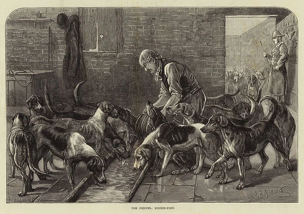 The Kennel, dinner-time (engraving)