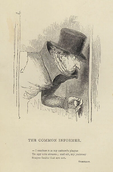 Kenny Meadows: The Common Informer (engraving)