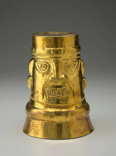 Kero (Ceremonial Drinking Vessel), c. 1000-1476 (gold alloy)