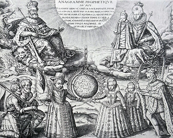King Henry IV of England with his wife and children