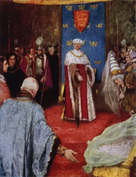 King Henry V (colour litho)