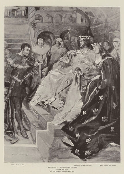'King John, 'at Her Majestys Theatre (engraving)