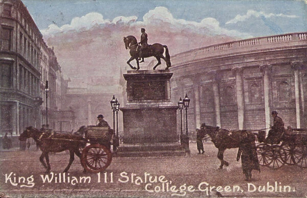 King William III Statue (coloured photo)
