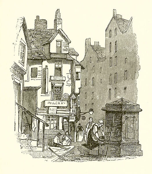 Knoxs House in the Canongate, Edinburgh (engraving)