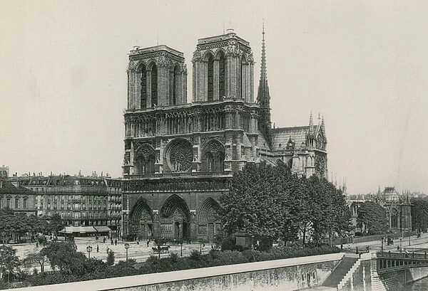 La Cathedrale, Eglise Notre-Dame, The Cathedral, Church of Our-Lady (photogravure)