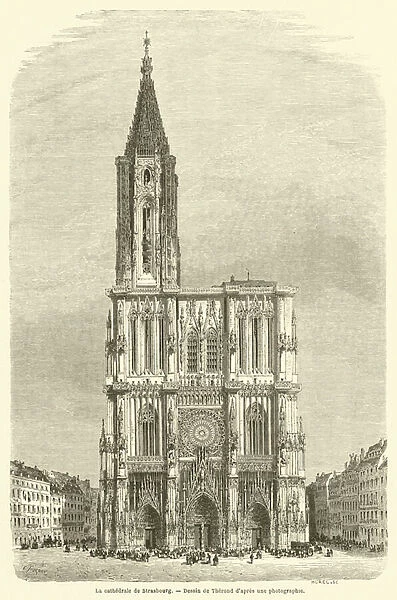 La cathedrale de Strasbourg (engraving)