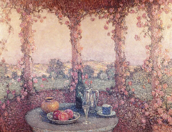 La Table sous la Tonnelle, 1917 (oil on canvas)