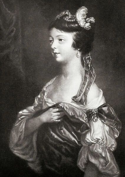 Lady Charlotte Fitzwilliam, later known as Lady Dundas, 1746 to 1833. English socialite and wife of Thomas Dundas, 1st Baron Dundas. Illustration from the book The Connoisseur Illustrated published 1904