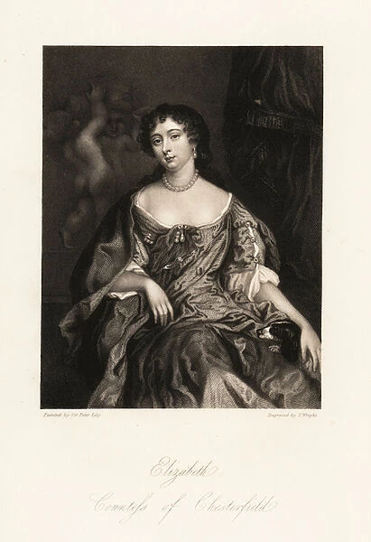 Lady Elizabeth Stanhope, Countess of Chesterfield, formerly Elizabeth Butler, notorious at the court of King Charles II for the affair of the guitar sarabande, 1640-1665