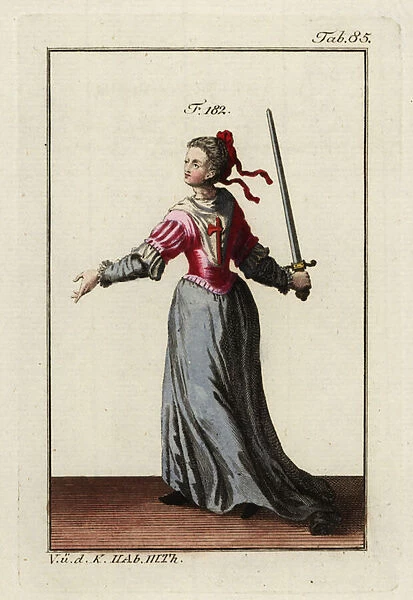 Lady of the Order of the Axe. 1802 (engraving)