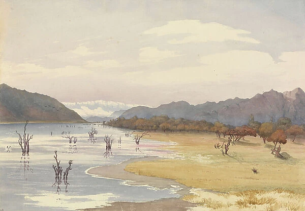 'Lake of Acoleo [Aculeo], Chile, Jany 11th 1851', 1851 (watercolour)