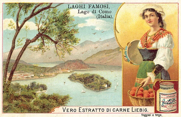 Lake Como, Italy (chromolitho)