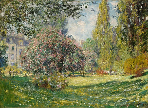 Landscape: The Parc Monceau, 1876 (oil on canvas)
