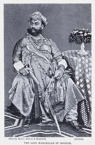 The late Maharajah of Holkar (b  /  w photo)