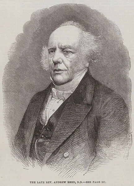 The late Reverend Andrew Reed, DD (engraving)