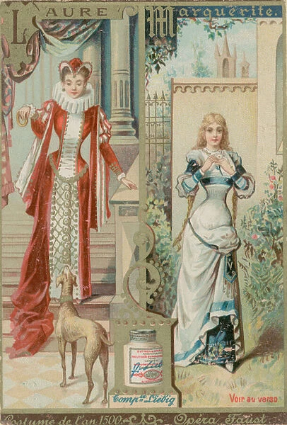 Laure and Marguerite (chromolitho)