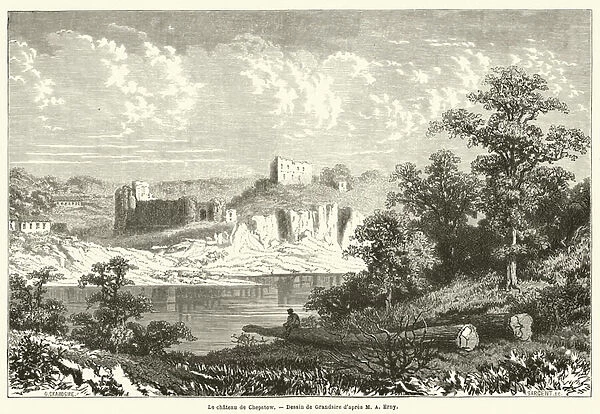 Le chateau de Chepstow (engraving)